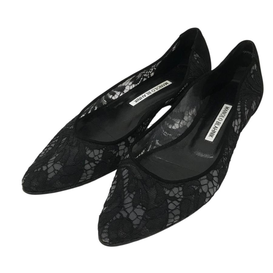 マノロブラニク　パンプス　ポインテッドトゥ　ヒール　37 美品 MANOLO BLAHNIK マノロブラニク Manolo Blahnik ポインテッドトゥ