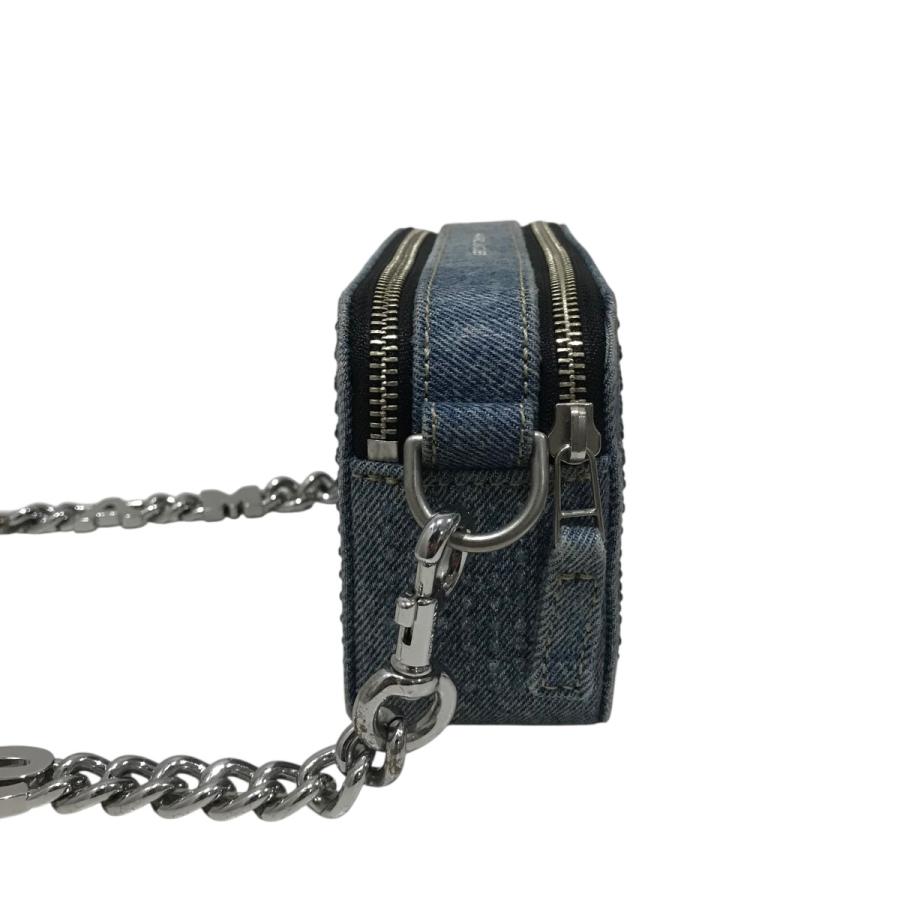 MARC JACOBS 【THE SNAPSHOT】 デニムバッグ インディゴ Marc Jacobs The Quilted Denim Chain Snapshot バッグ | ブルー