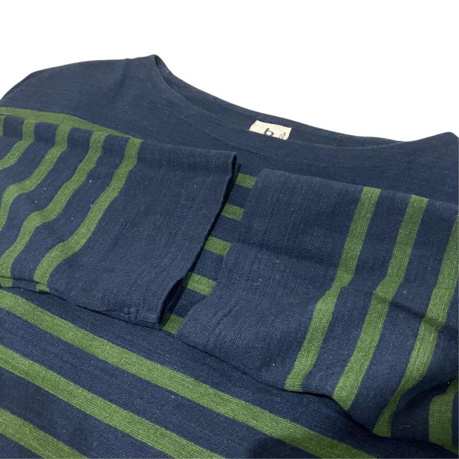 BLURHMS（ブラームス） ボーダーカットソー bROOTS23529 ネイビー 