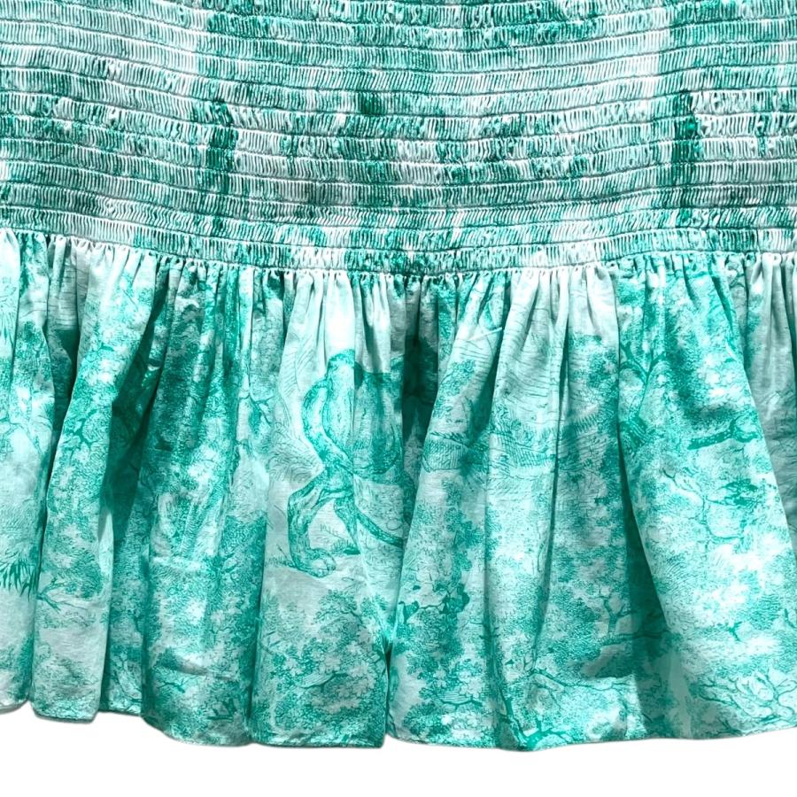 クリスチャンディオール Christian Dior 【Aquamarina Sauvage Skirt】 フリルスカート 441J99A3877 ホの画像