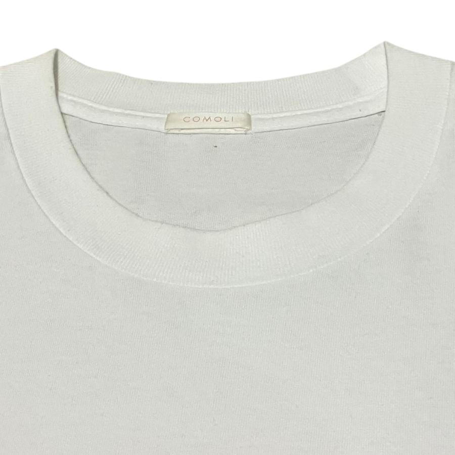 COMOLI（コモリ） コットンジャージ 半袖Tシャツ B01-05010 ホワイト