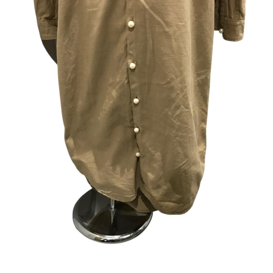 【パールボタン】 マディソンブルー　シャツワンピース　ロングシャツ　コットン MADISON BLUE（マディソンブルー） パールボタン シャツ ワンピース