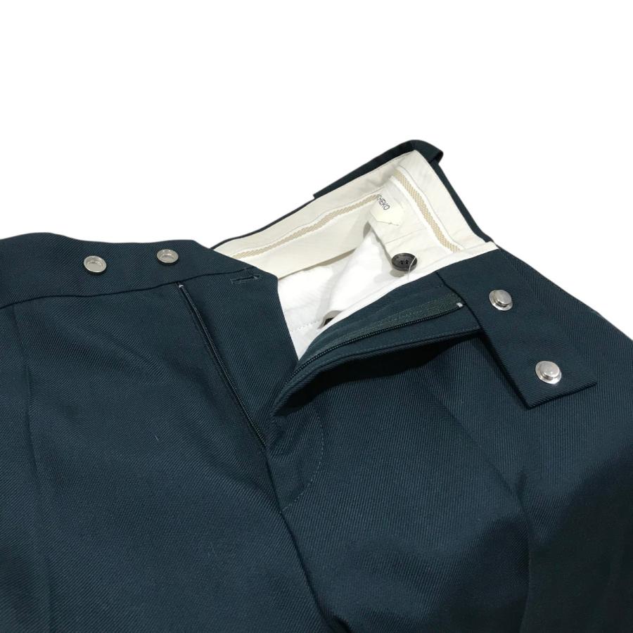 値下げ】NAMACHEKO ジップスラックス LANDAU TROUSER グリーン