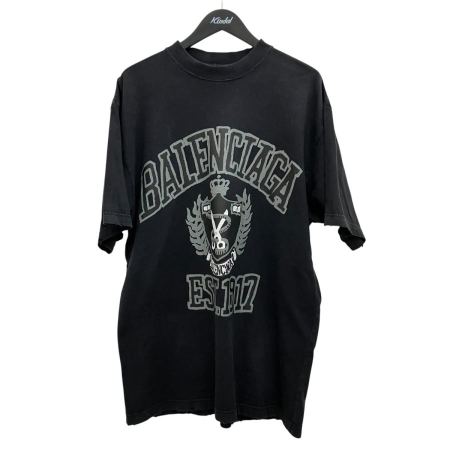 BALENCIAGA（バレンシアガ） カレッジロゴペイントTシャツ 739784