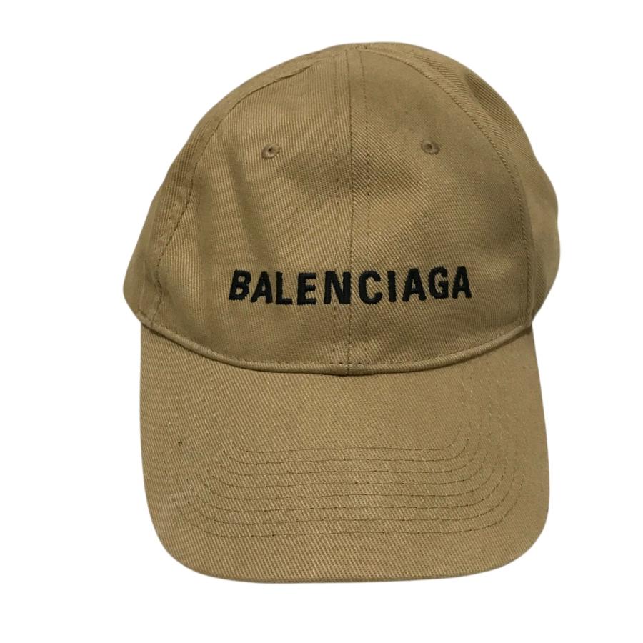 BALENCIAGA バレンシアガ ベージュ　キャップ BALENCIAGA(バレンシアガ) ロゴ刺繍キャップ ベージュ｜【公式