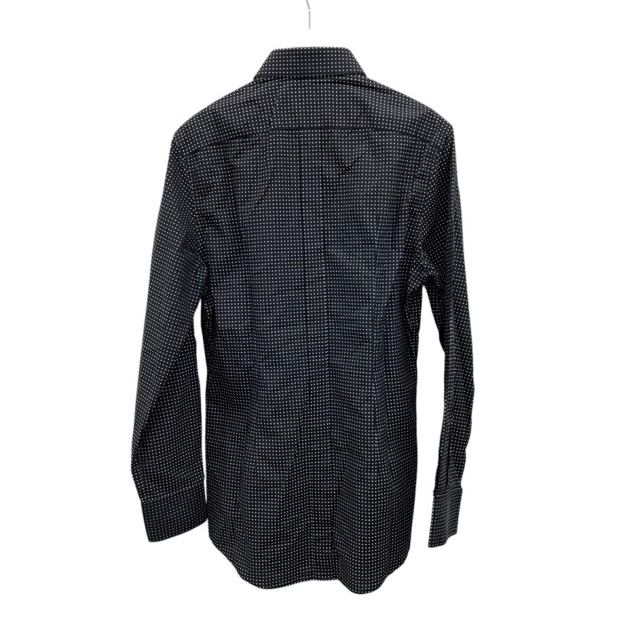 【美品】DOLCE&GABBANA 総柄シルクシャツ 36 度ブラック ドット DOLCE&GABBANA（ドルチェ & ガッバーナ） ドルチェアンドガッバーナ