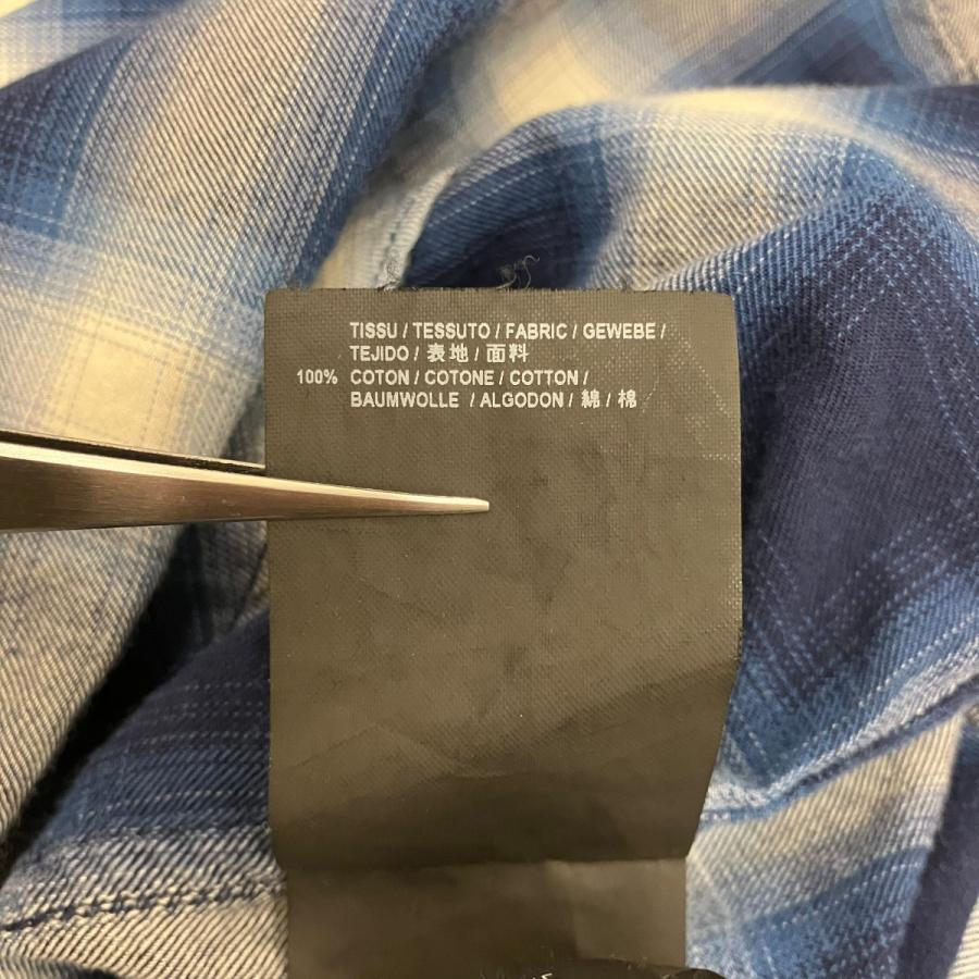 サンローランパリ Saint Laurent Paris オンブレチェックウエスタン