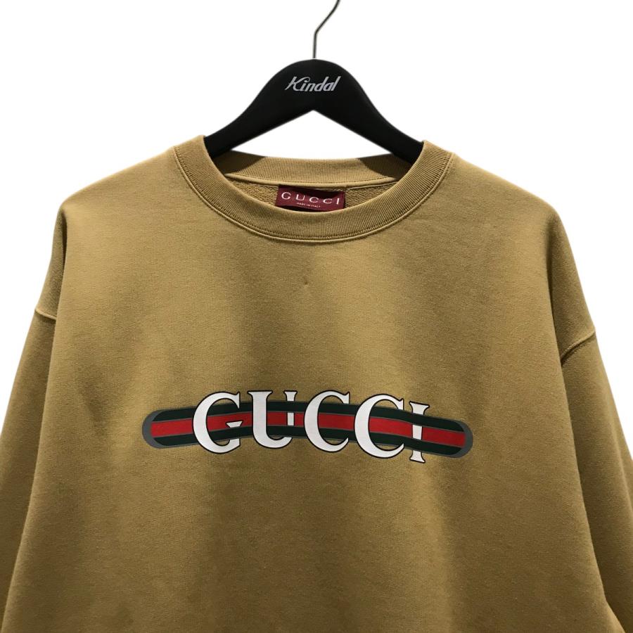 GUCCI（グッチ） ロゴスウェット 784413 ベージュ サイズ：XL