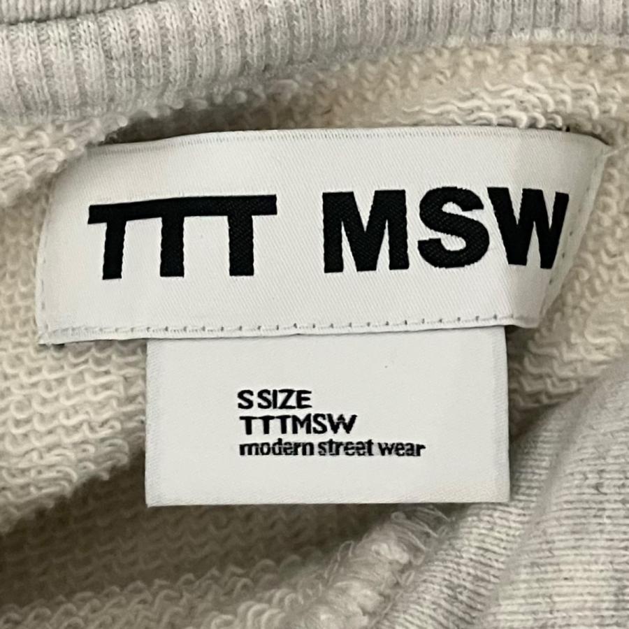 ティーモダンストリートウエア TTT MSW スウェットロゴパーカー TTT