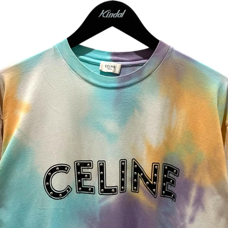 CELINE セリーヌ　スタッズ　カットソー CELINE（セリーヌ） スタッズタイダイTシャツ 2X687957M ブルー