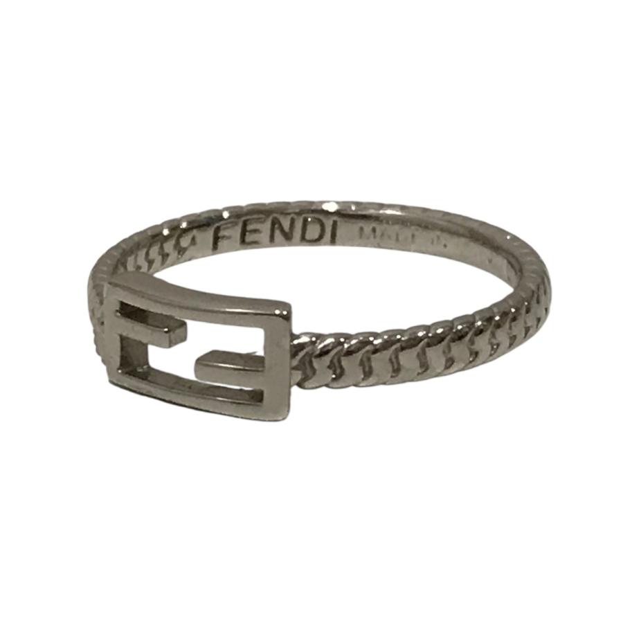 FENDIシルバーリング 楽天市場】フェンディ FENDI 指輪 リング シルバー 金属素材 【中古