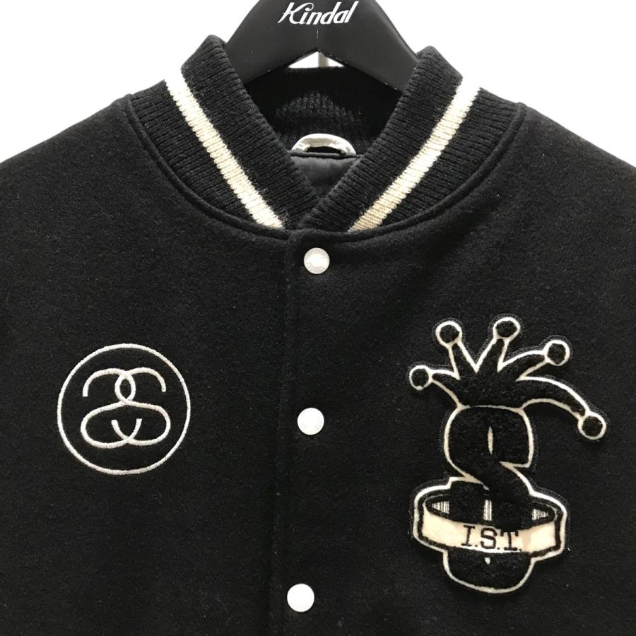 STUSSY（ステューシー） スタジャン ブラック×ホワイト サイズ：M