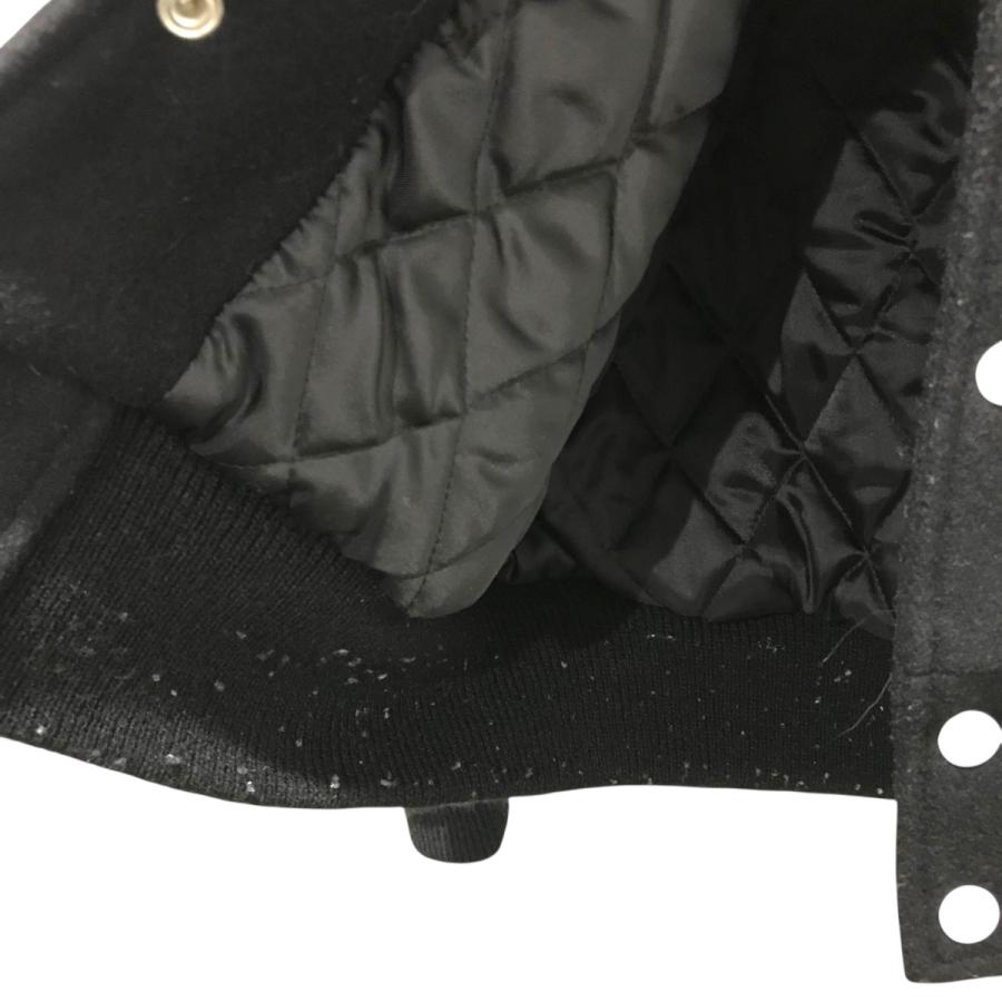 STUSSY（ステューシー） スタジャン ブラック×ホワイト サイズ：M