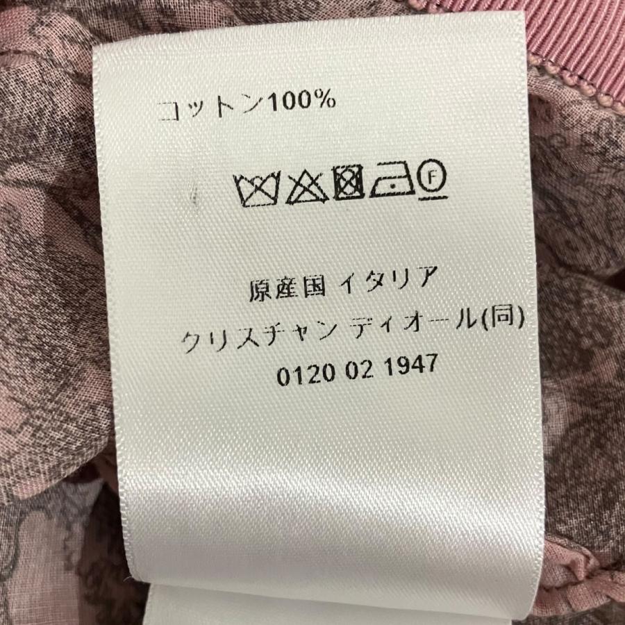 定価約62万 訳あり クリスチャンディオール シルク 襟付ワンピ ハート柄 36 Christian Dior（クリスチャン・ディオール） トワルドジュイミディ