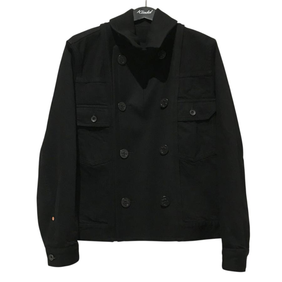 sacai Wool Melton Denim Coat サイズ1 sacai】【Wool Melton×Denim Coat】【アウター】サカイ『重ね着風