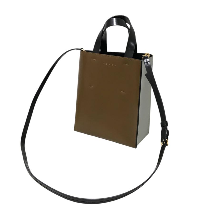 MARNI（マルニ） 【MUSEO】 2WAYバッグ SHMP0039Y3 ブラウン×ライト