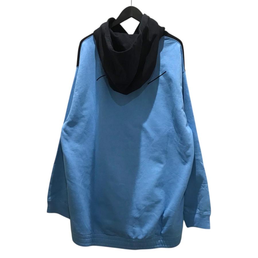 GUCCI（グッチ） プルオーバーパーカー 752218 ブラック×ブルー サイズ