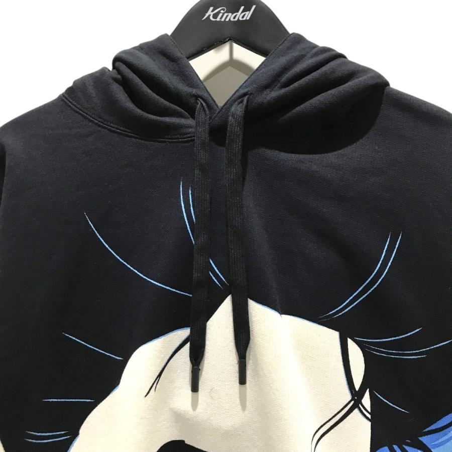 GUCCI（グッチ） プルオーバーパーカー 752218 ブラック×ブルー サイズ