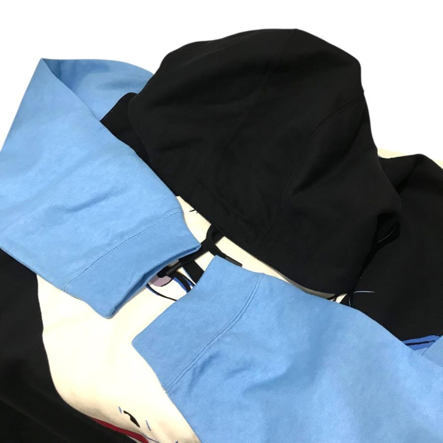 GUCCI（グッチ） プルオーバーパーカー 752218 ブラック×ブルー サイズ