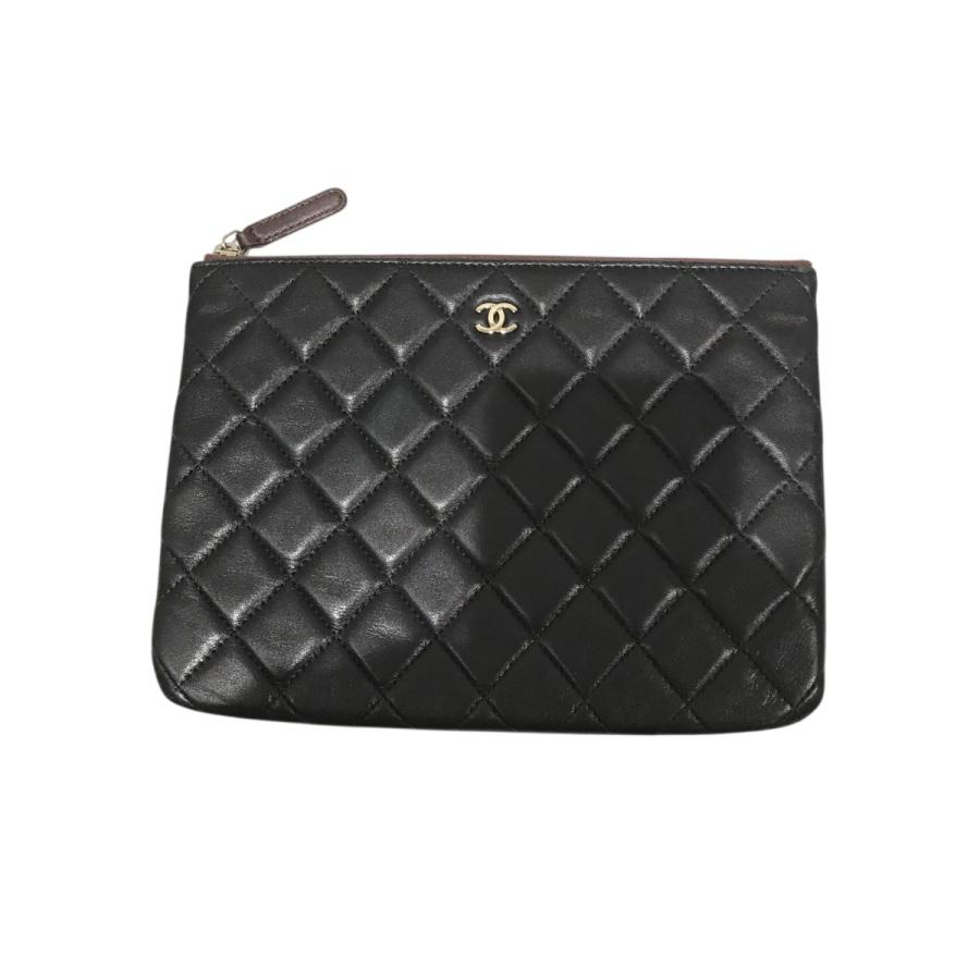 CHANEL（シャネル） キルティングポーチ ブラック : カインドオルYahoo