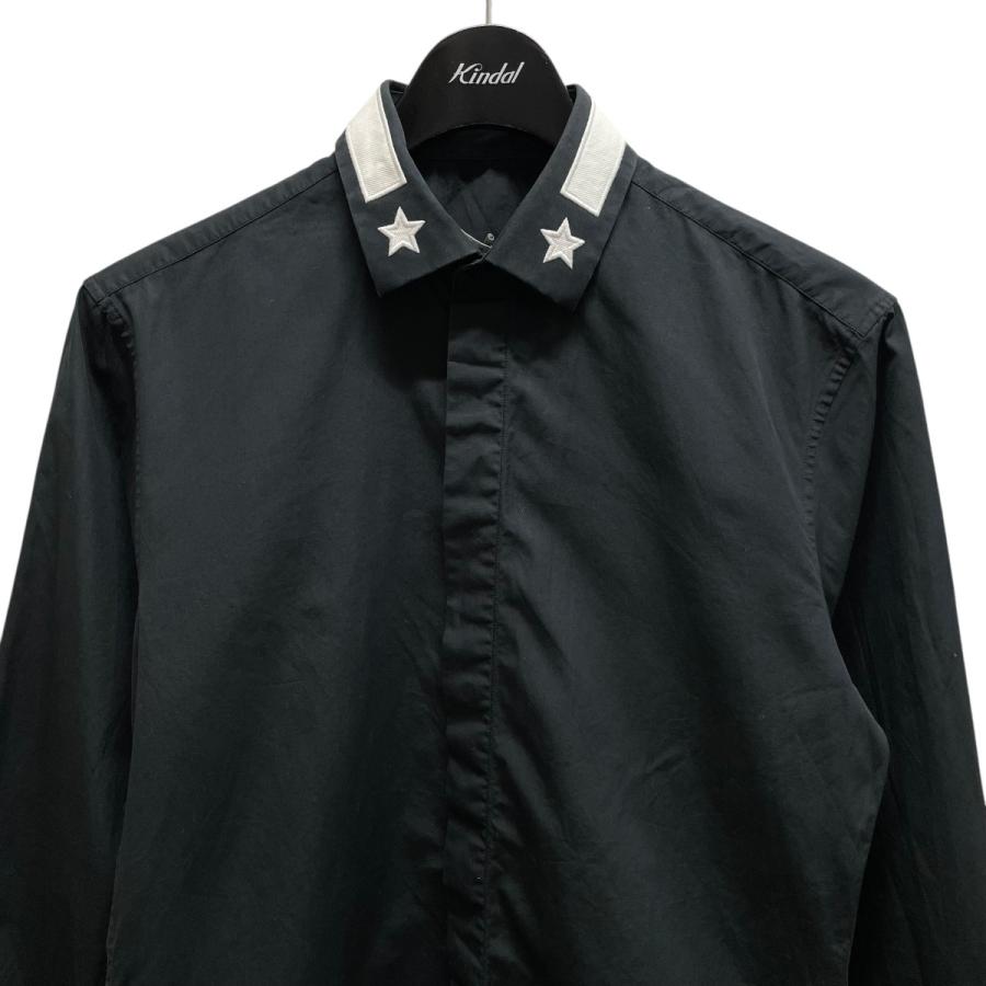 GIVENCHY（ジバンシィ） 襟スターシャツ 15F 6000 300 ブラック サイズ