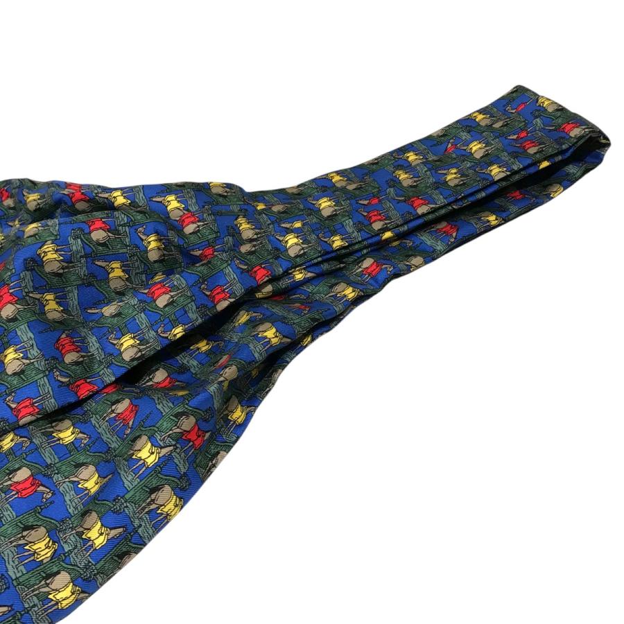 HERMES（エルメス） アスコットタイスカーフ ブルー : カインドオル