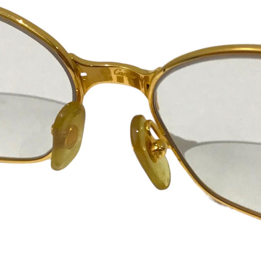 Cartier（カルティエ） マイヨン パンテール眼鏡 ゴールド×ブラウン