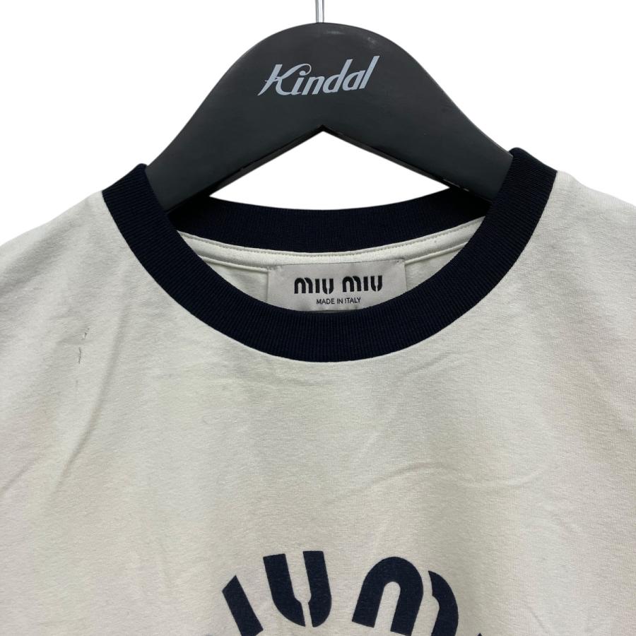 miu miu（ミュウミュウ） 【値下げ】MIU MIU プリントTシャツ ホワイト