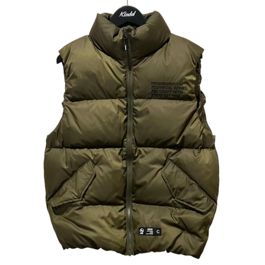 NEIGHBORHOOD（ネイバーフッド） ロゴ刺繍ダウンベスト 222TSNH-JKM11