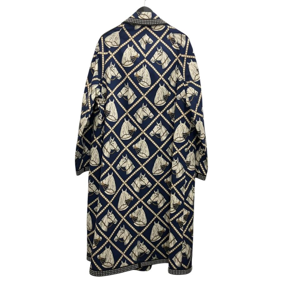 グッチ GUCCI スタッズステンカラーコート 716220 Z8A6L ブルー サイズ：48の画像