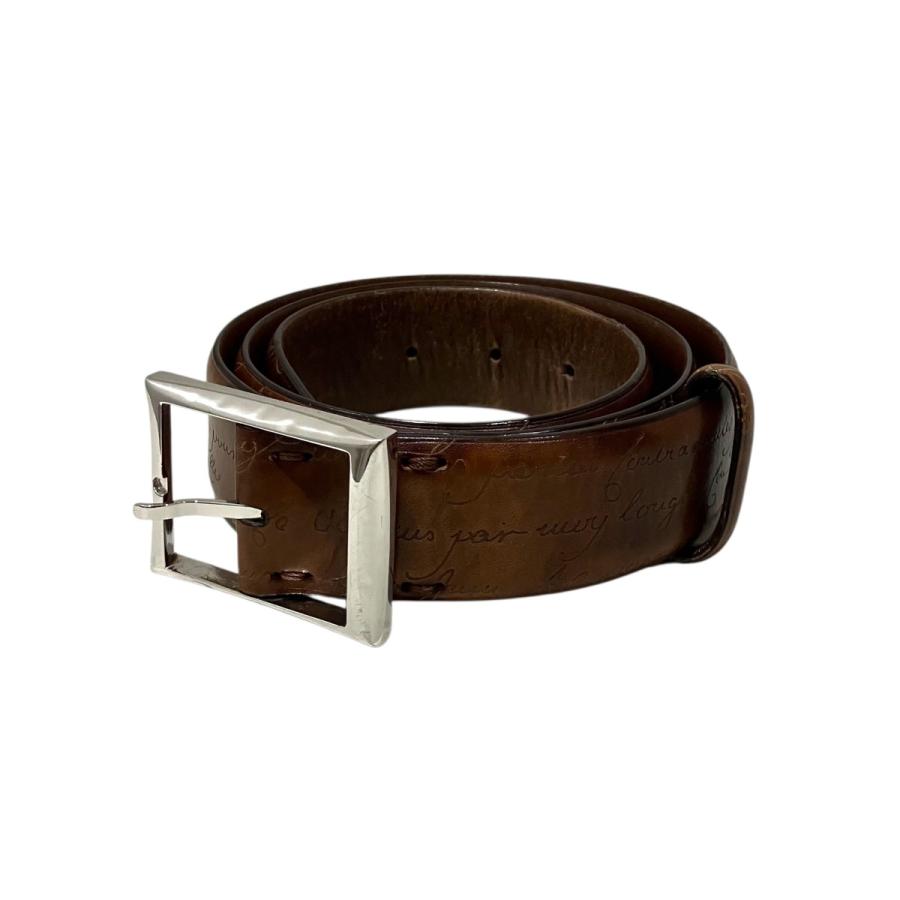 Berluti（ベルルッティ） レザーベルト ブラウン サイズ：85 34