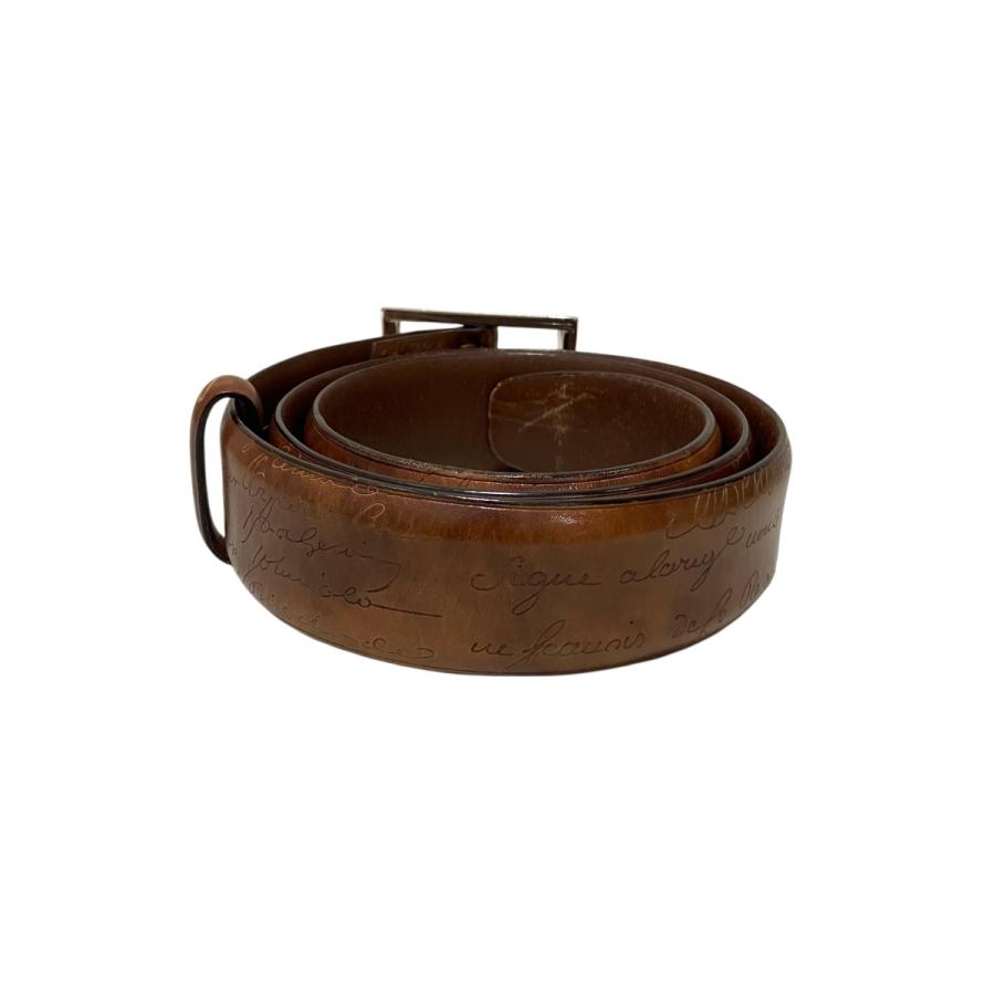 Berluti（ベルルッティ） レザーベルト ブラウン サイズ：85 34