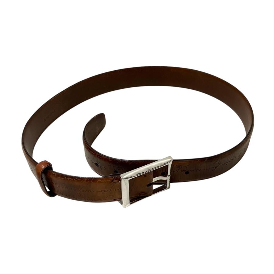 Berluti（ベルルッティ） レザーベルト ブラウン サイズ：85 34