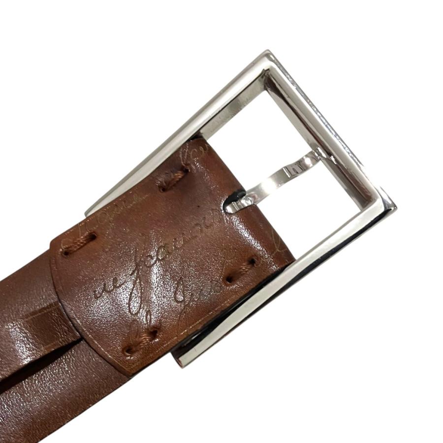 Berluti（ベルルッティ） レザーベルト ブラウン サイズ：85 34