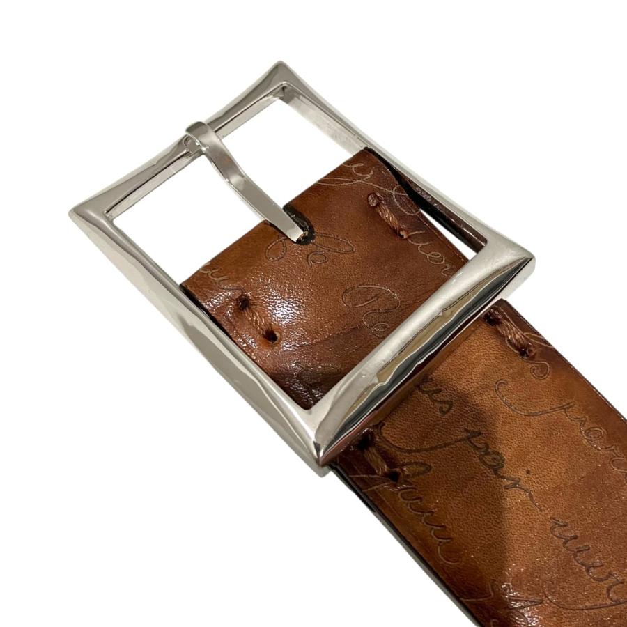 Berluti（ベルルッティ） レザーベルト ブラウン サイズ：85 34
