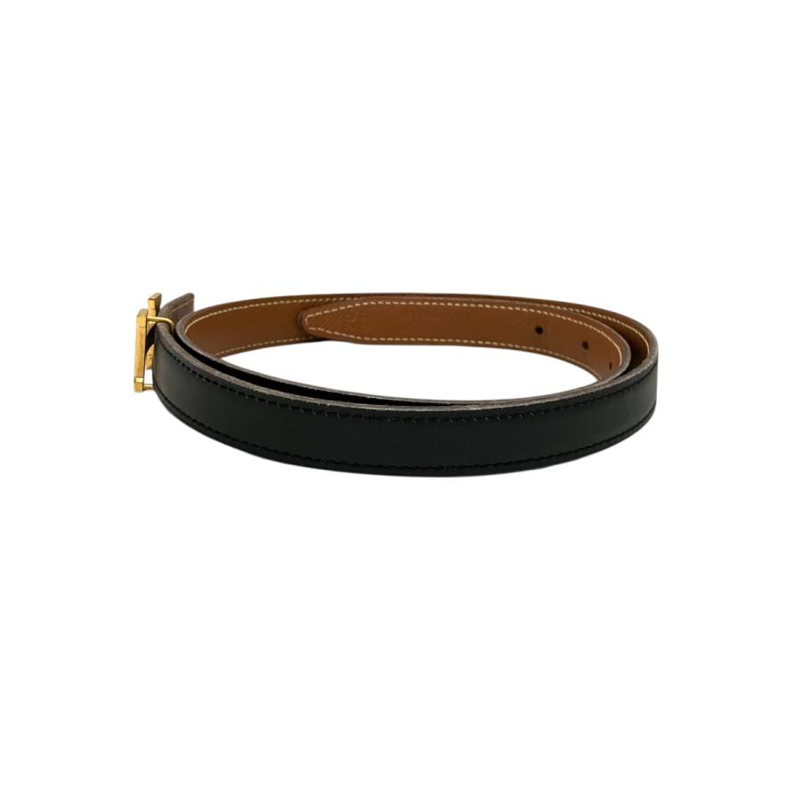 【美品】エルメス Hバックル コンスタンス レザーベルト 黒 ゴールド 70 X HERMES（エルメス） HERMES Hバックコンスタンスルレザーベルト