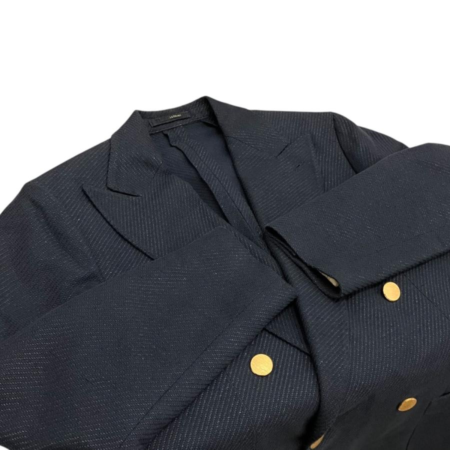 LARDINI（ラルディーニ） リネン混金ボタンダブルジャケット JV673AQ