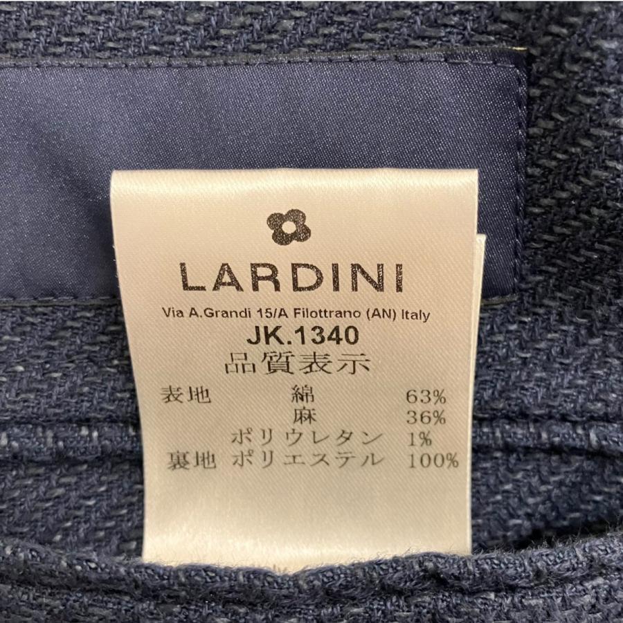 LARDINI（ラルディーニ） リネン混金ボタンダブルジャケット JV673AQ