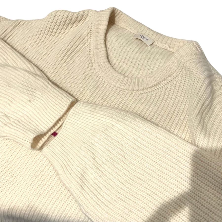 セリーヌ CELINE ロゴスパンコールニット 2A09X66Q ベージュ サイズ：Lの画像