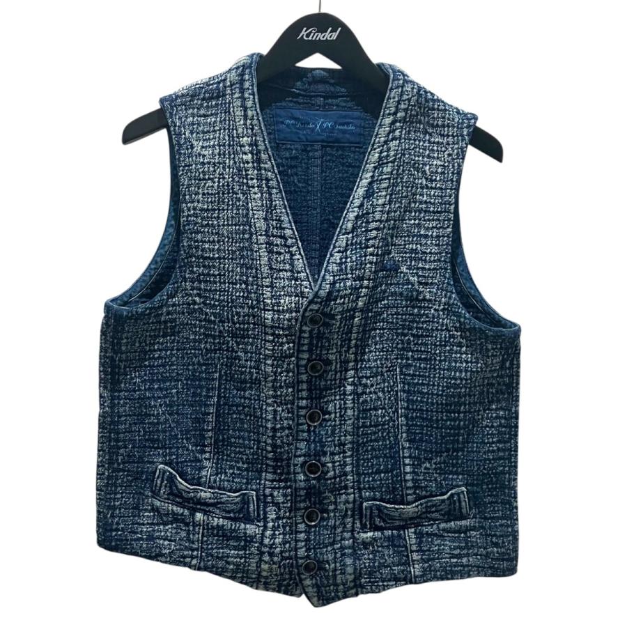 PORTER CLASSIC 21SS 2wayストレッチ刺し子ベスト-Bk/3 PORTER CLASSIC（ポータークラシック） 刺し子ベスト ネイビー サイズ