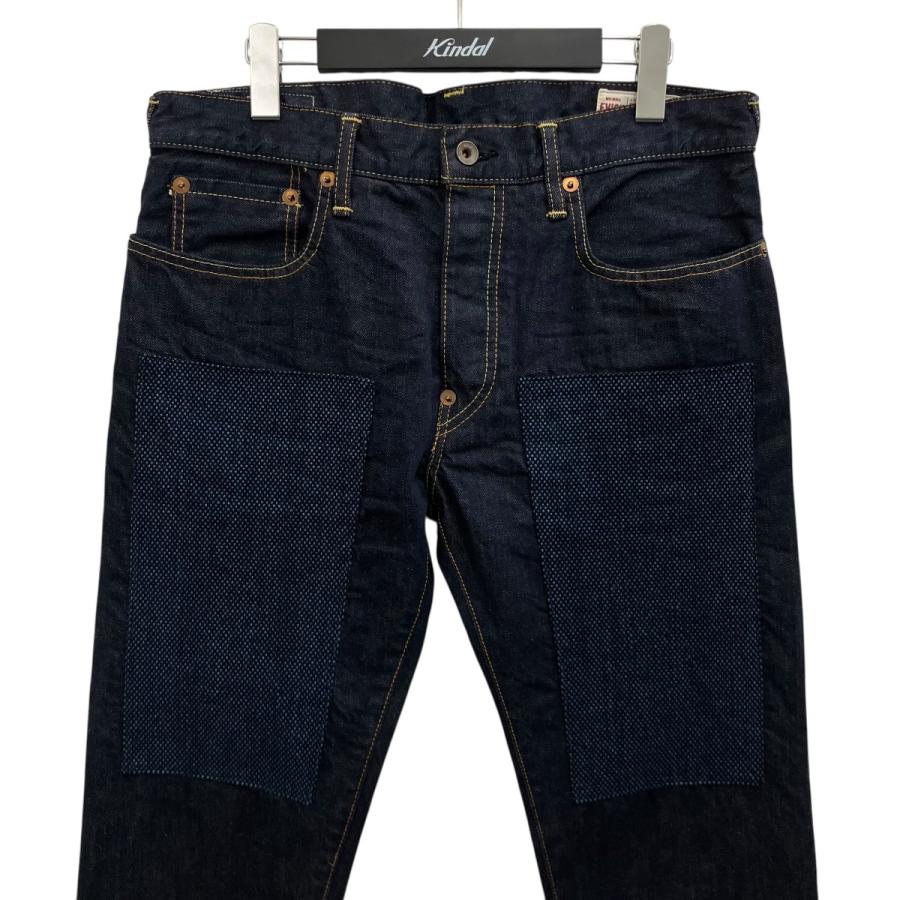 エヴィス32インチ エヴィス EVISU フロント切替デニムパンツ Lot．2023 インディゴ
