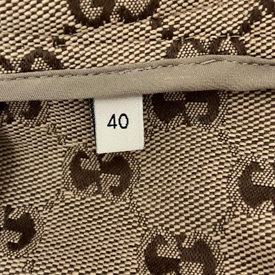 グッチ GUCCI ホースビットベルトパンツ 681507 GG ベージュ サイズ：40_5