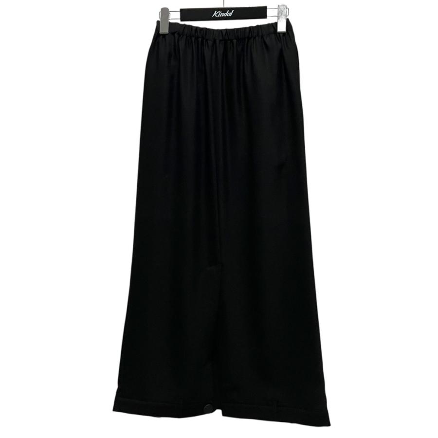 ENFOLD FLARE DRAPE SKIRT ブラック 変形フレアスカート 【公式通販】