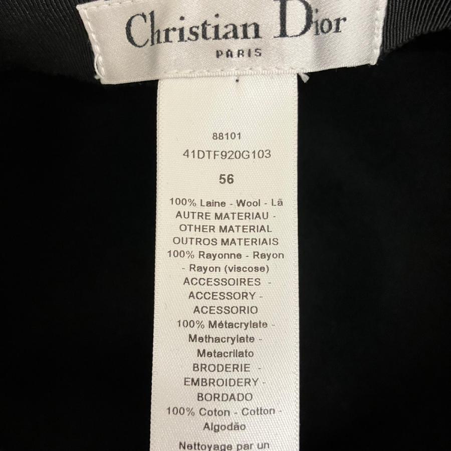クリスチャンディオール Christian Dior キャスケット 41DTF920G103 ブラック サイズ：56_7