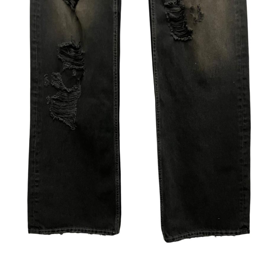 バレンシアガ BALENCIAGA ダメージデニムパンツ 833430 ブラック サイズ：S_3