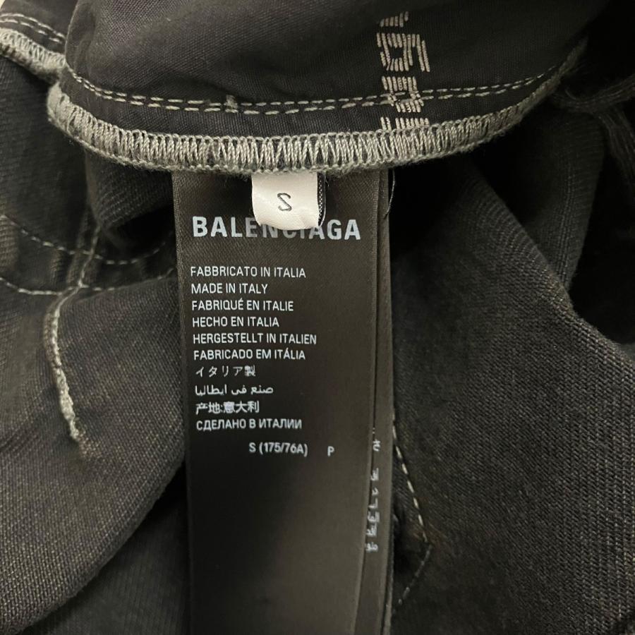バレンシアガ BALENCIAGA ダメージデニムパンツ 833430 ブラック サイズ：S_7