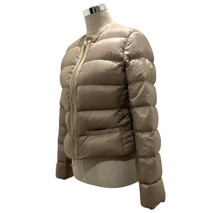 モンクレール MONCLER 【LAURINE】 ノーカラーダウンジャケット J20931A00101 ベージュ サイズ：3の画像