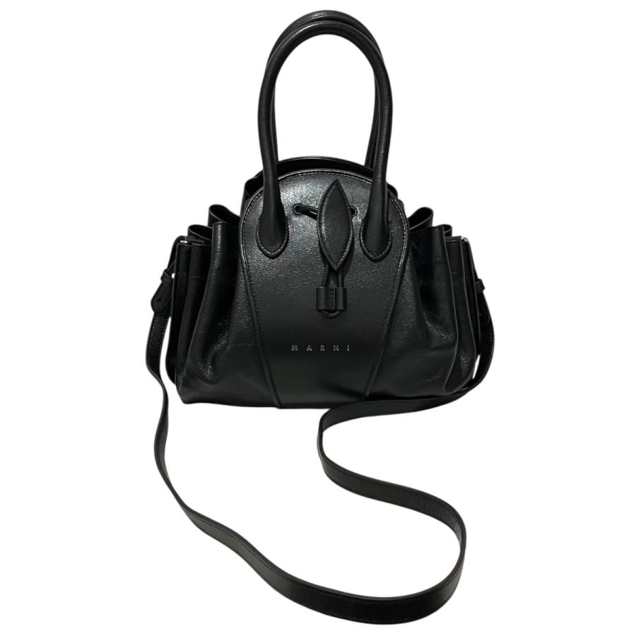 マルニ MARNI 25AW 【Tulipea】 2WAYショルダーバッグ SBMP0223A0 ブラックの画像