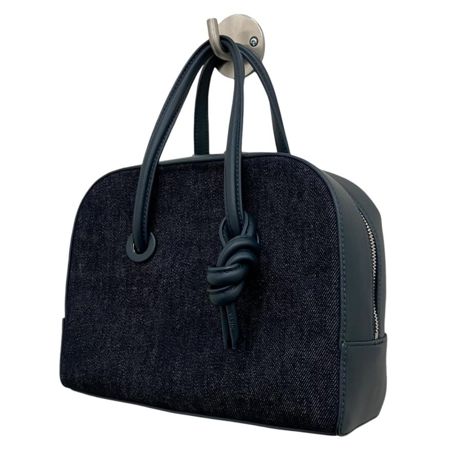 VASIC ネイビー レザー ハンドバッグ VASIC（ヴァジック） ハンドバッグ ネイビー : カインドオルYahoo!店