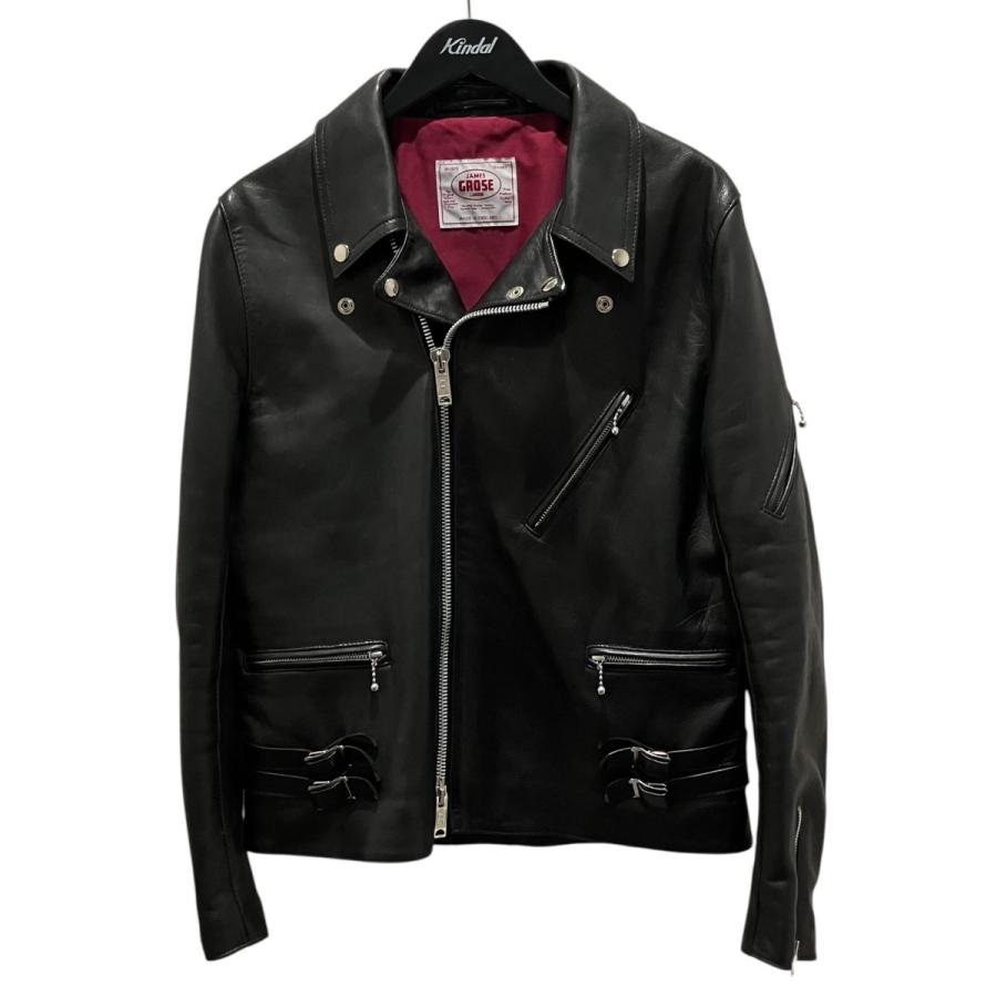 JAMES GROSE ジェームスグロース　美品 ライダースジャケット　40 JAMES GROSE（ジェームスグロース） レザージャケット ブラック サイズ